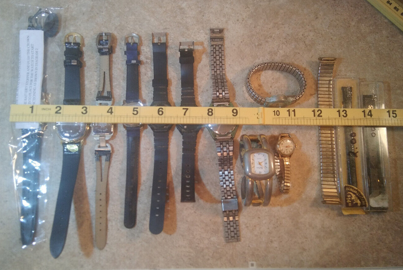 Vtg Watch Lot Parts/Repair Digital Tommy Boy Speidel Bulova 10k Geneva Armitron