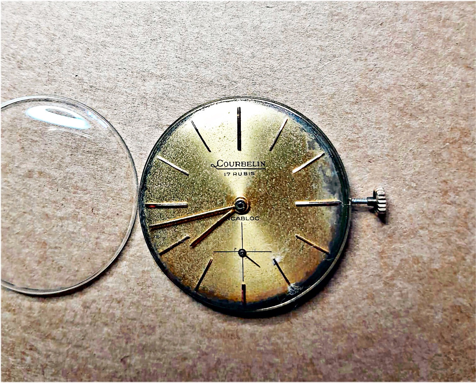 Courbelin watch movement