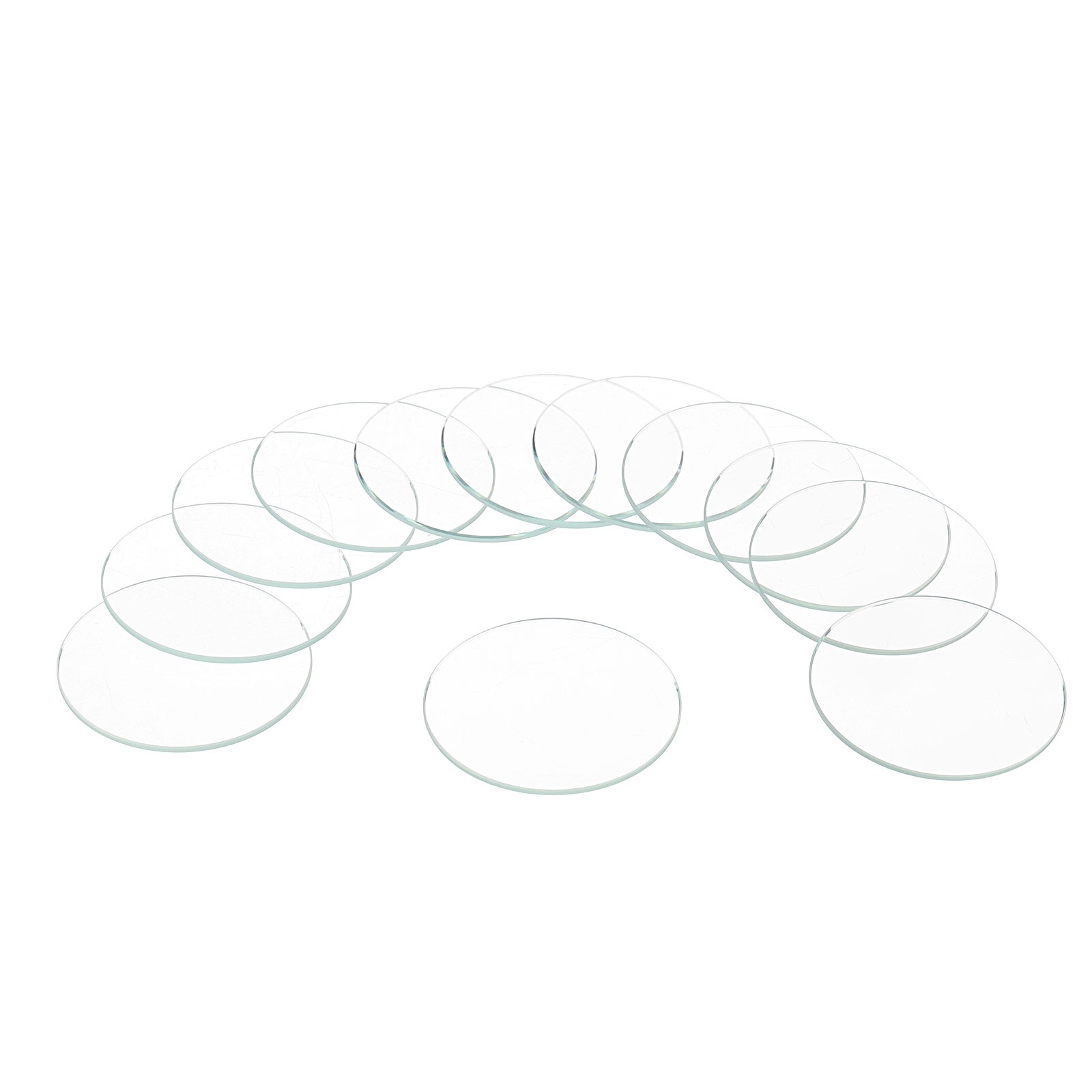 12pcs Watch Crystal Glass Lens 37mm Flat Round Glass Watch Face Crystals Lens