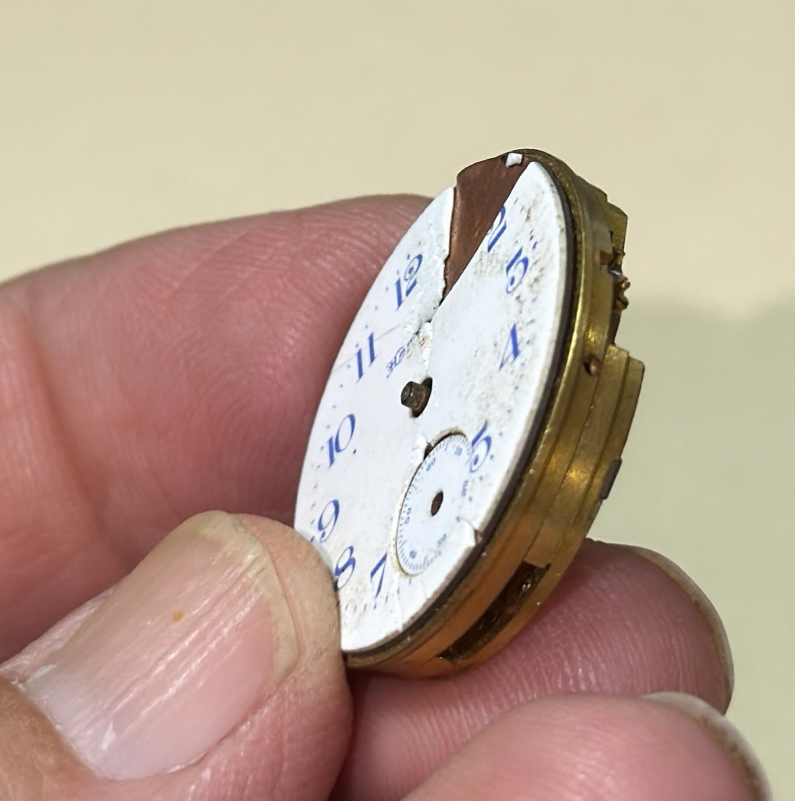 Hampden Molly Stark Size 3/0 Pocket Watch Movement For Parts