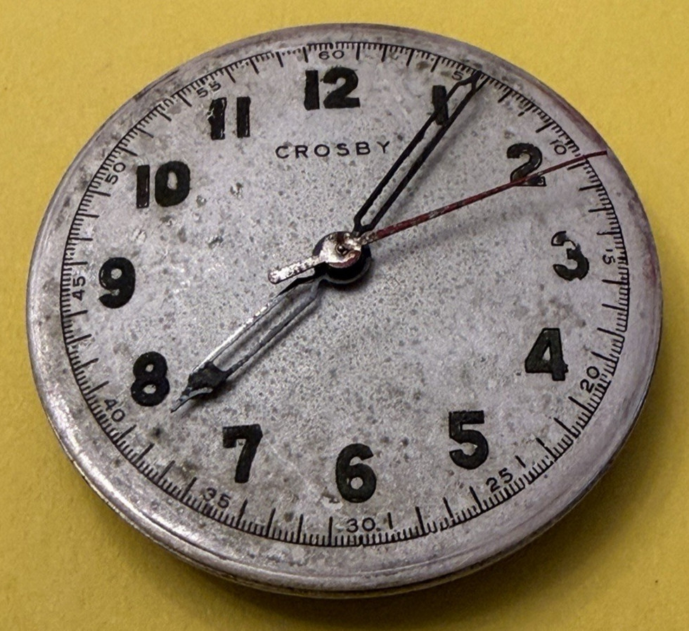 Vintage Crosby Seeland7 Seven Jewel Watch Movement – 26mm – Untested – For Parts