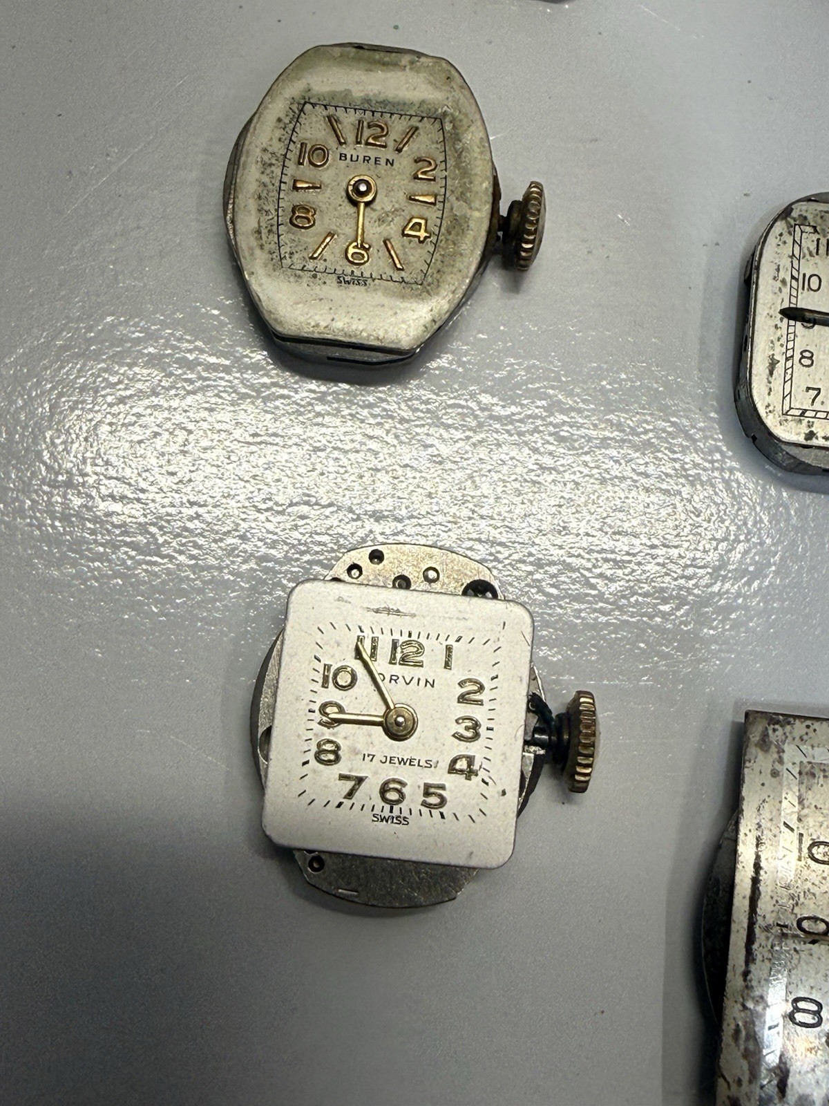 Vintage Wristwatch Bulova/Elgin/Waltham/Buren/Rima/Belforte Movements Lot