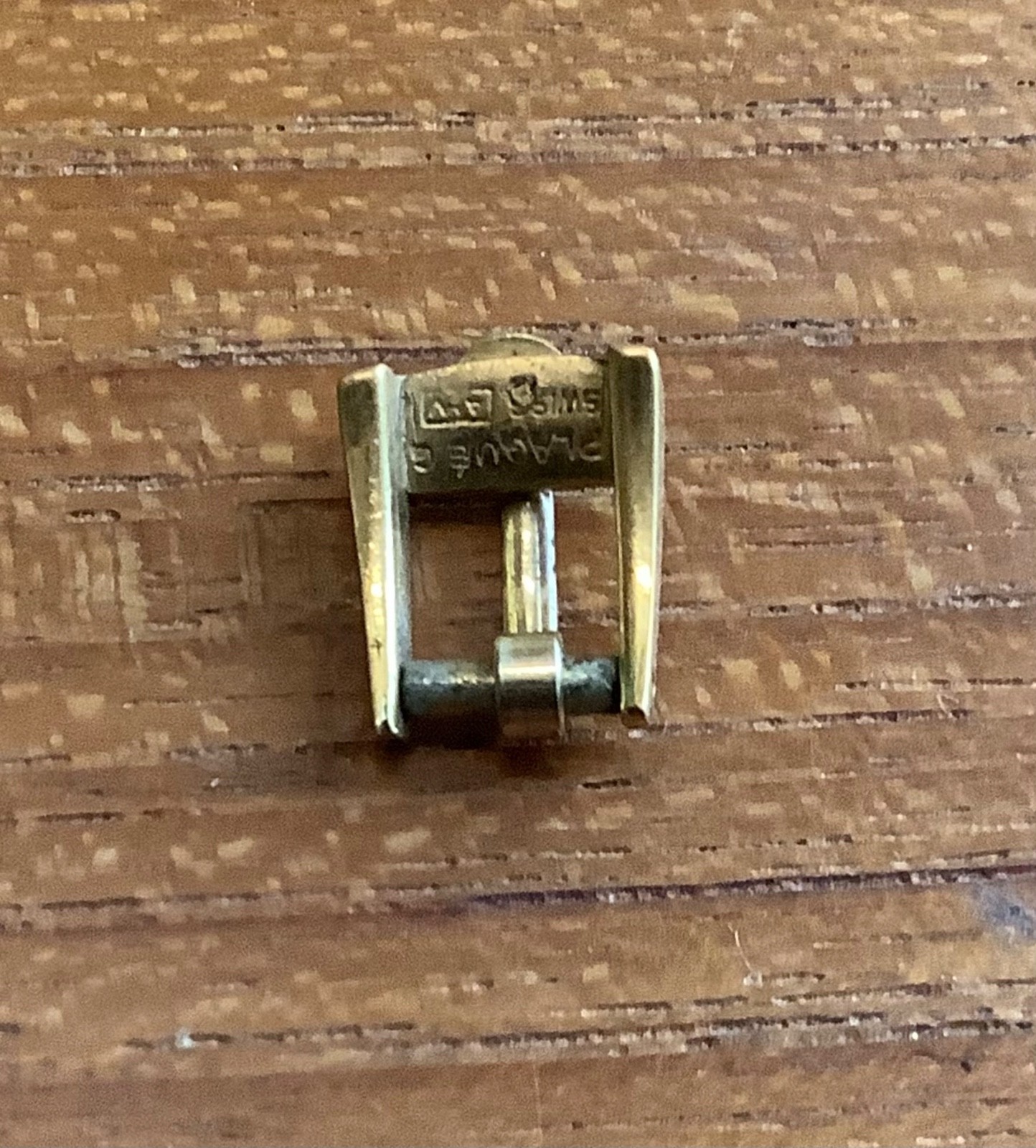 Vintage Omega Lady’s Gold Plaque Buckle To Fit 6mm Two Piece Leather Strap