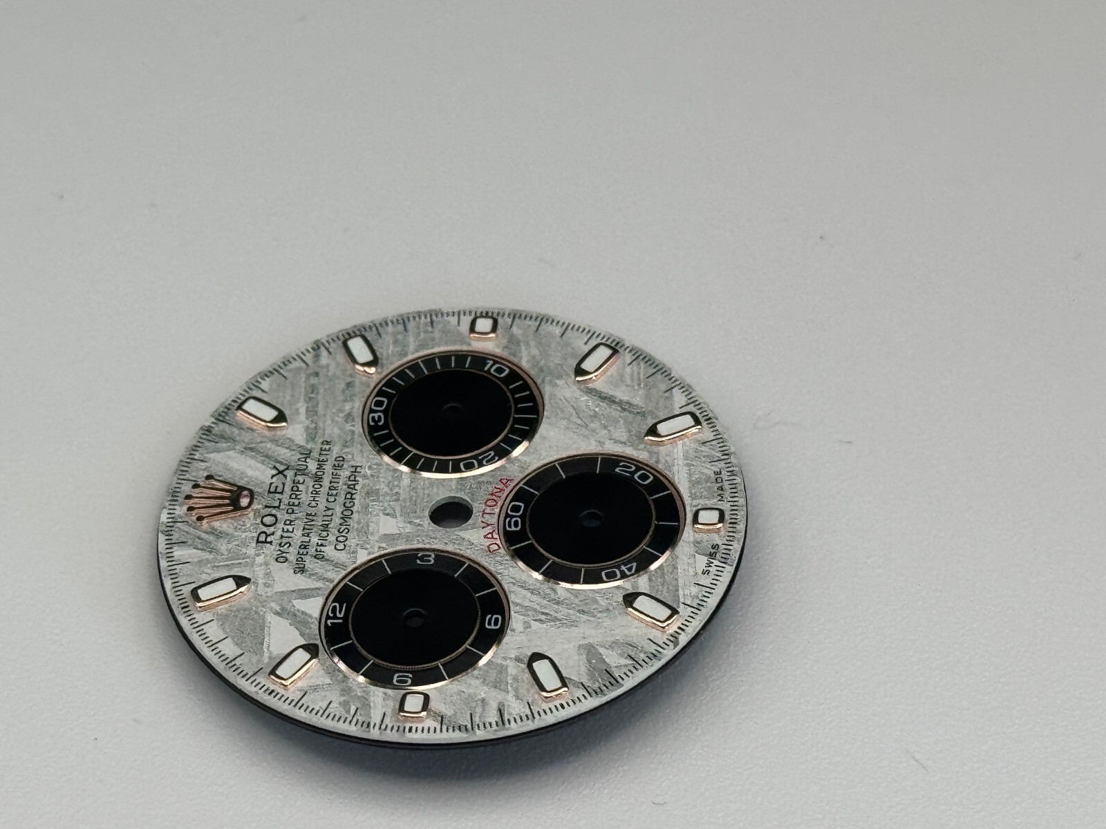 Rolex Daytona 116505 116515 Genuine Meteorite Dial – Rose Gold Markers – Gibeon