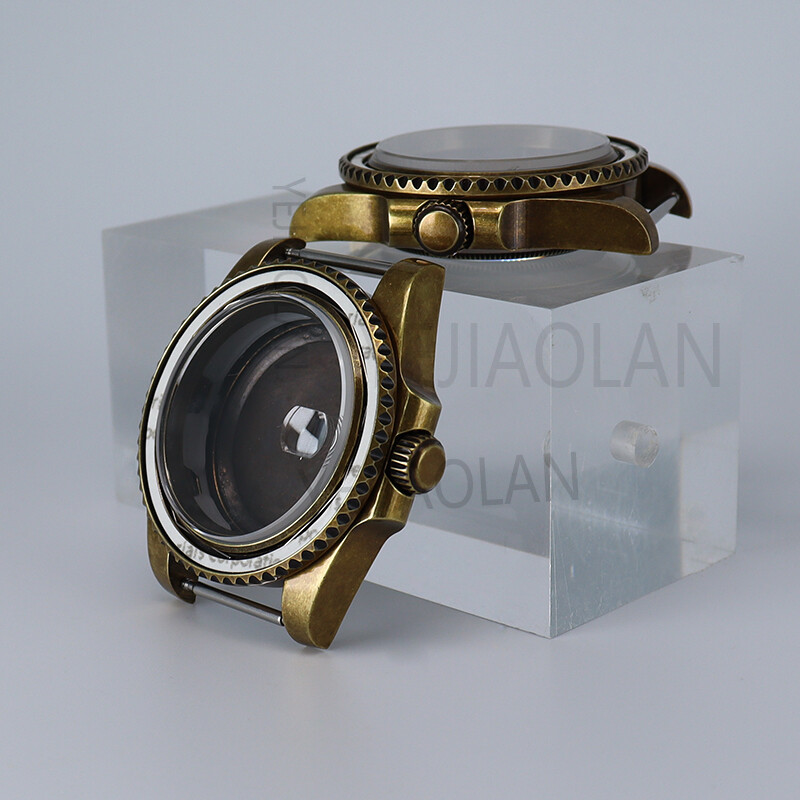 40mm Retro Bronze Modify SUB GMT Mod Watch Case nh35 For Seiko nh34 36 nh38 nh72