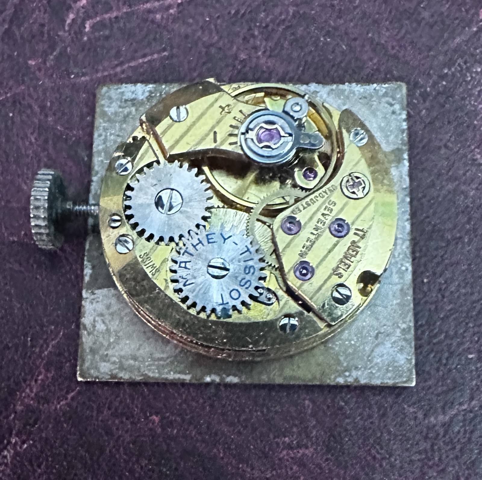 Vintage Mathey-Tissot 17 Jewel Swiss Ladies Wrist Watch Movement, Running!