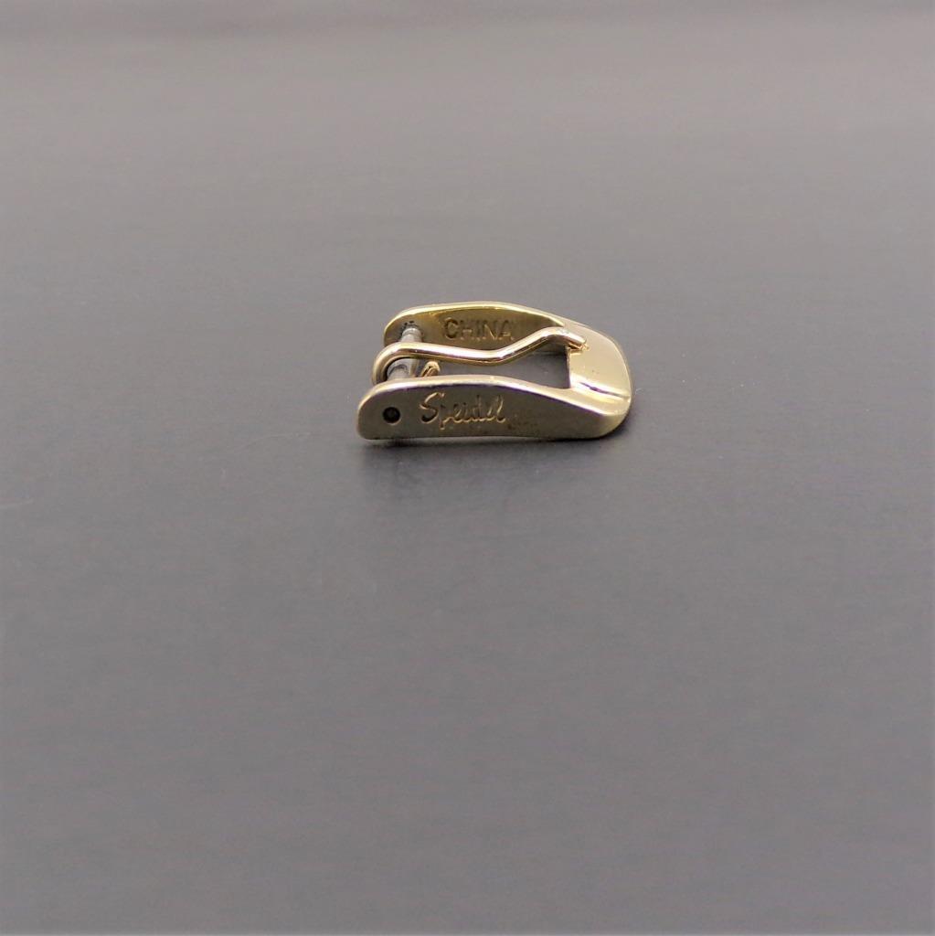 NOS Speidel 16mm Gold Tone Watch Strap Buckle (#13)