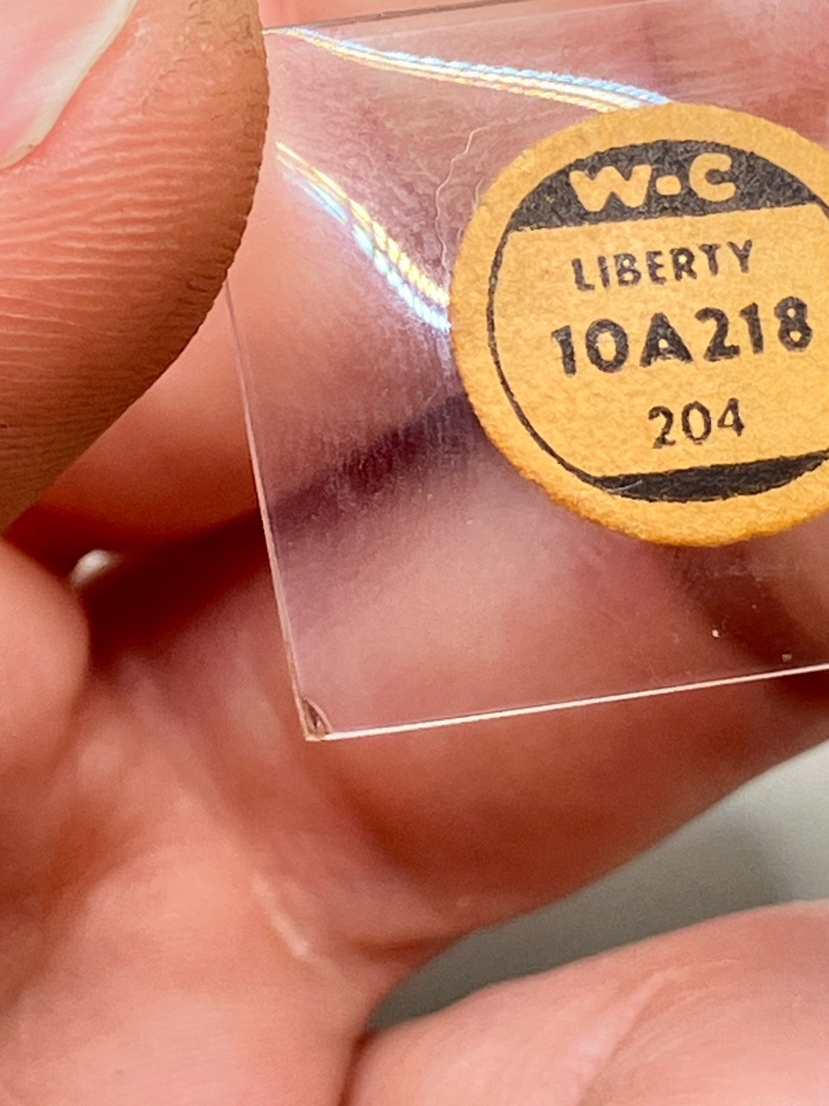 WC Watch Crystals Liberty 10A218 (x2) New Old Stock