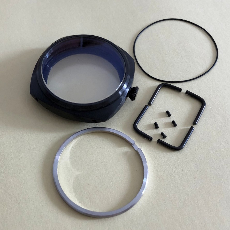 47mm Watch Repair Replacement Case Mineral/Sapphire Mirror for ST3600 Movement