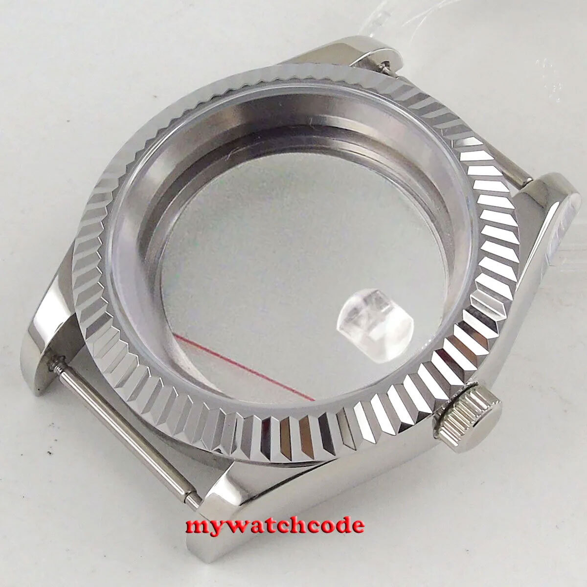 Fluted Bezel 36MM Sapphire Glass Watch Case Fit NH34A NH35A NH36 ETA 2824 PT5000
