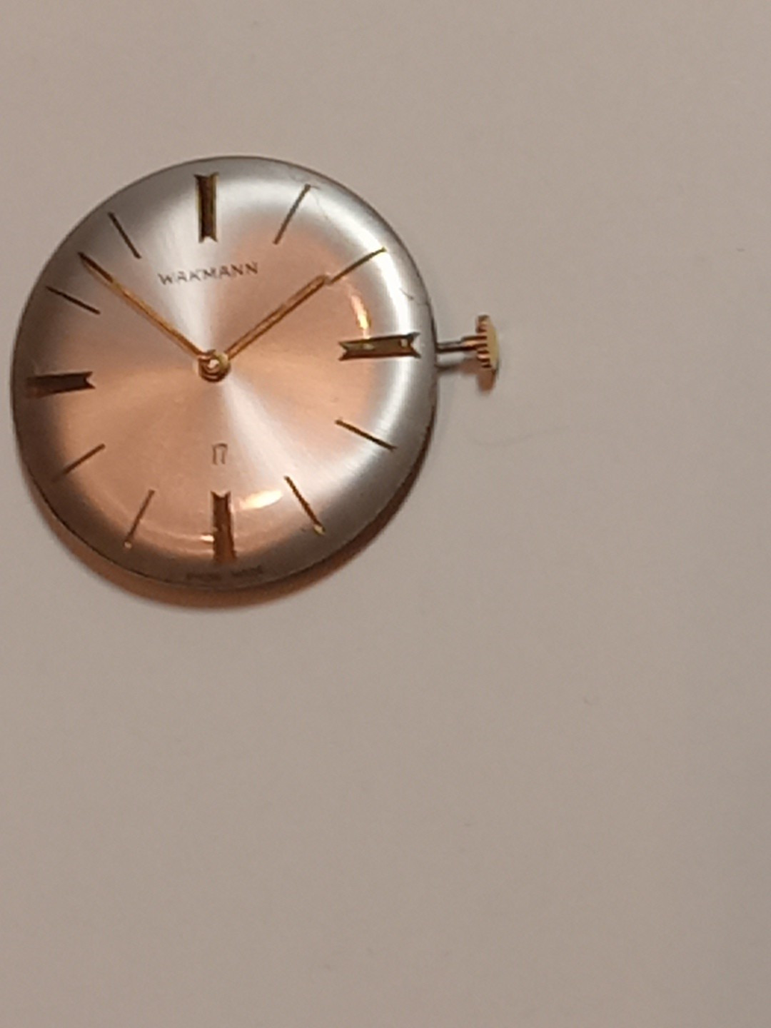 wakmann watch Movement 17 Jewels Swiss Mens Watch Mnual