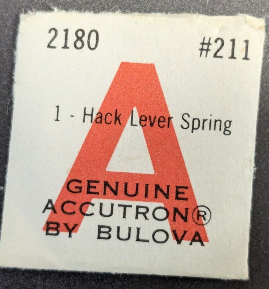 NOS ORIGINAL Bulova Accutron Cal. 2180 Part #211 – Hack Lever Spring