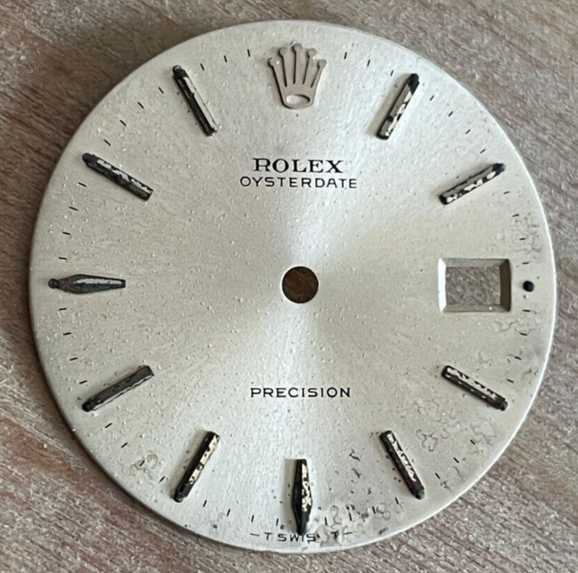 Vintage Rolex Oysterdate Precision Watch Dial For 6694
