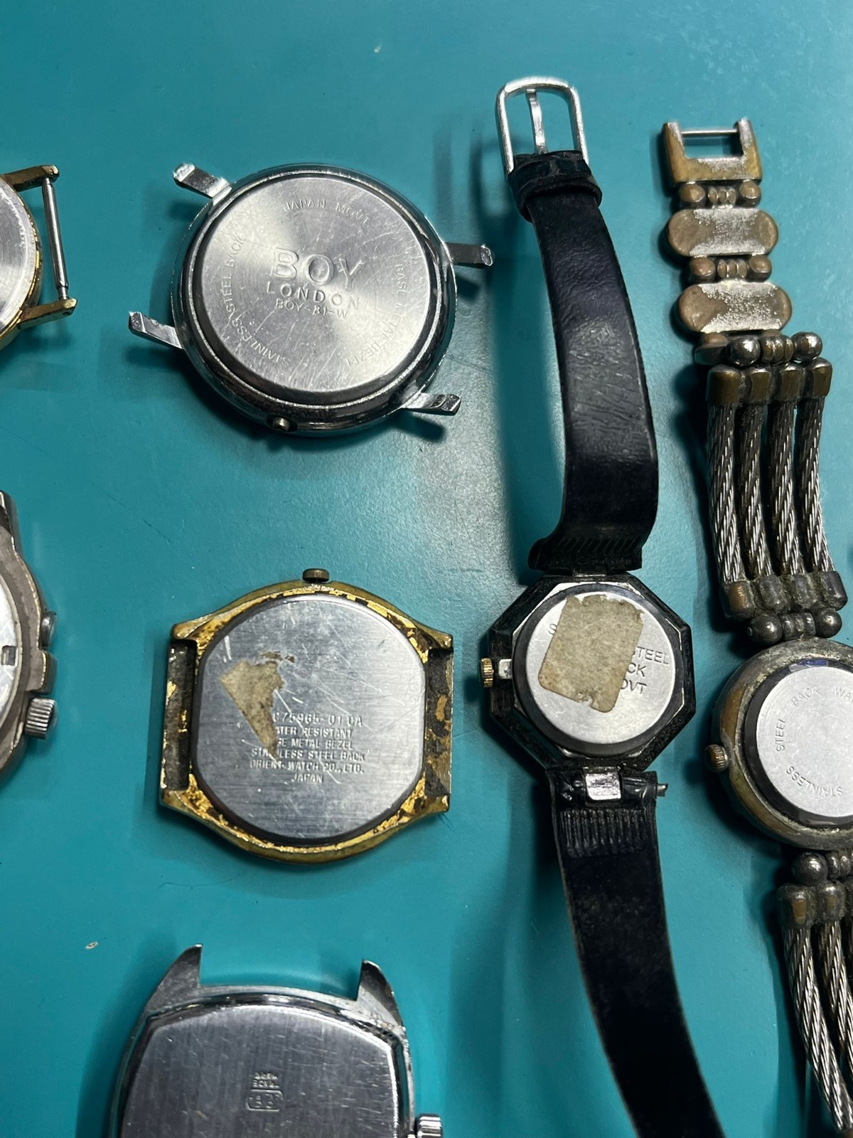 Lot of 14 Vintage Watches – ORIENT, CITIZEN, BOY LONDON – For Parts or Repair