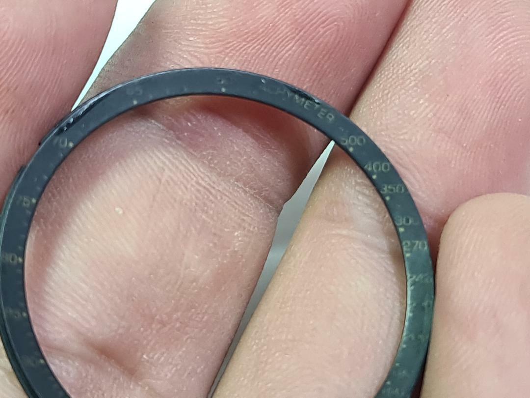 GENUINE USED DIAL RING CHAPTER RING SEIKO BLACK GOLD PANDA 6138-8020 6138-8021