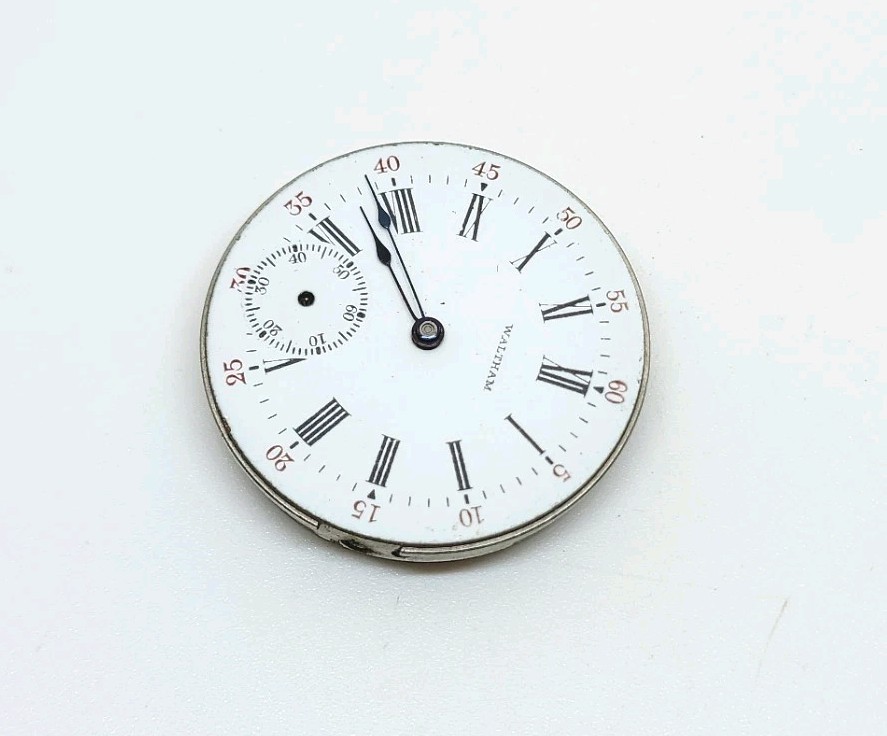 1902 Waltham Model 1891 Grade Seaside 7J 0s Pocket Watch Movement For Repair