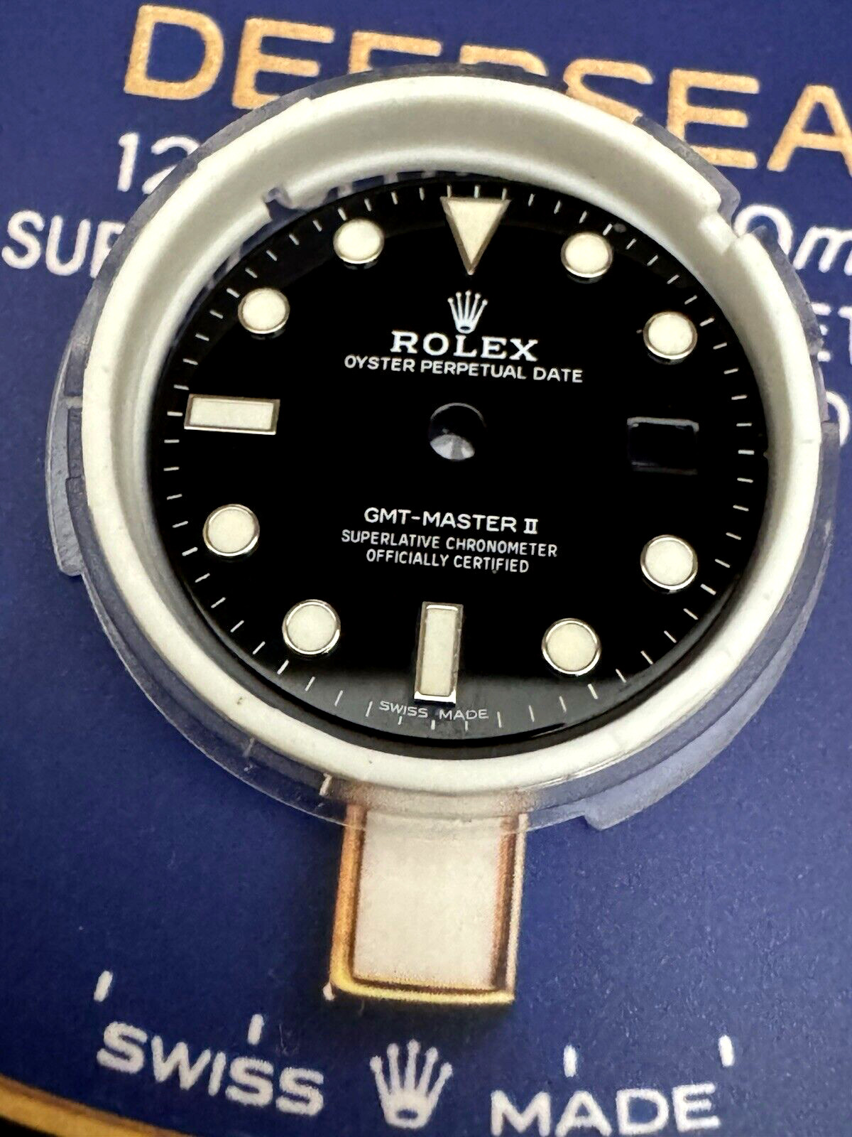 Rolex Dial Black Factory GMT II BLACK REF 126715 Steel Swiss GENUINE EXCELLENT
