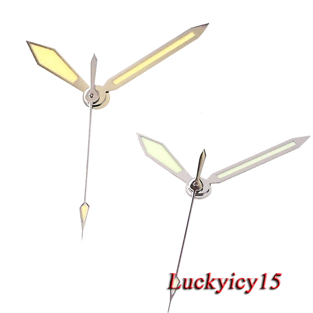 New Luminous Silver Yellow Watch Hand for NH35 NH36 Watch Accessories Parts