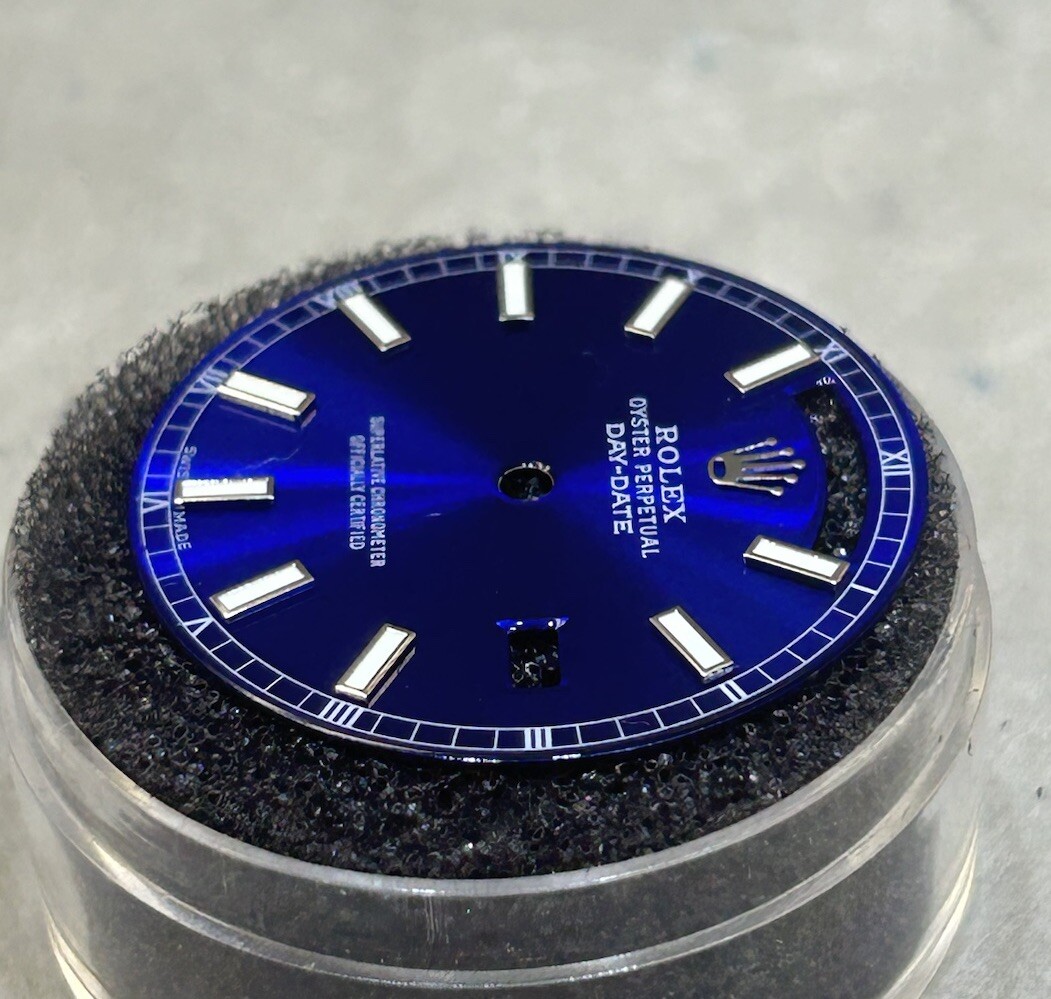 Rolex Quickset President Custom Blue Lume Index Dial For 18239 118239 118209