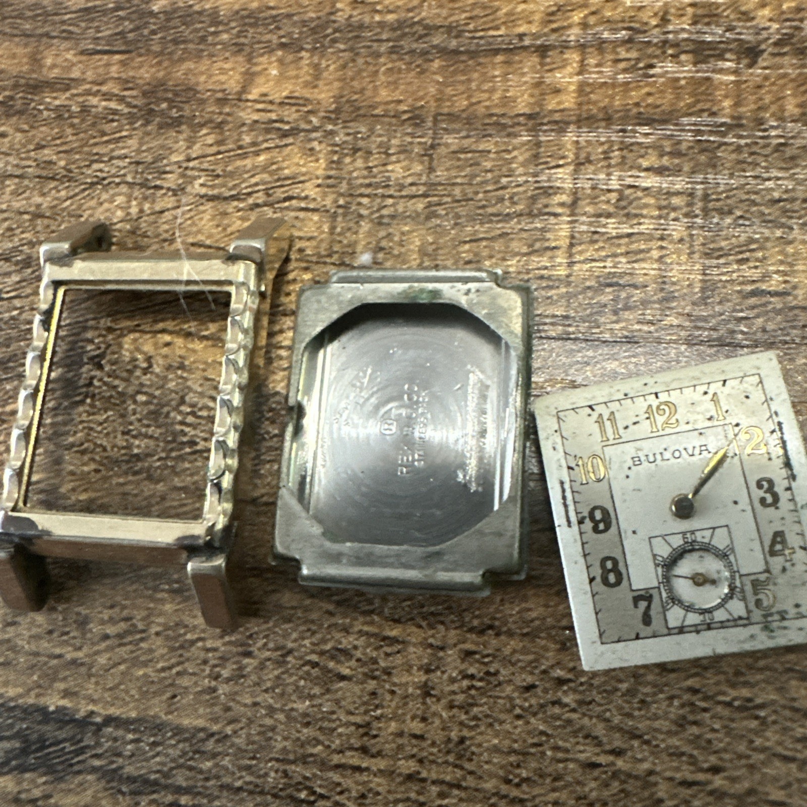 Vintage Bulova Watch Movement Repairs Parts 17 Jewels Watchmaker 8AH Swiss