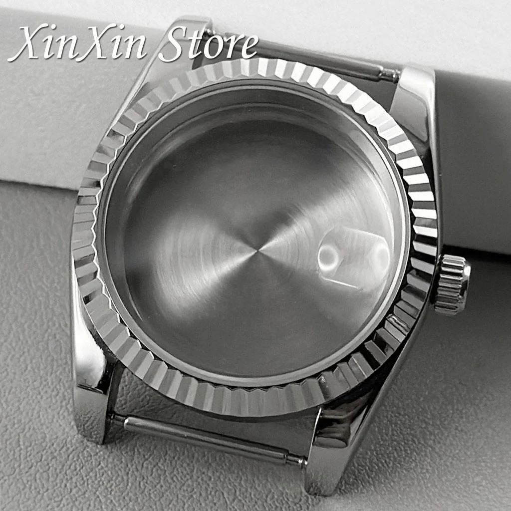 904L Stainless Steel NH35 Fluted Bezel Watch Case 36Mm/40Mm S Crown for NH34 NH3