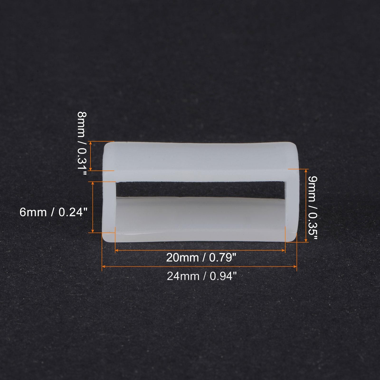 Watch strap Slots strap, for 20mm watch strap, transparent 4pcs