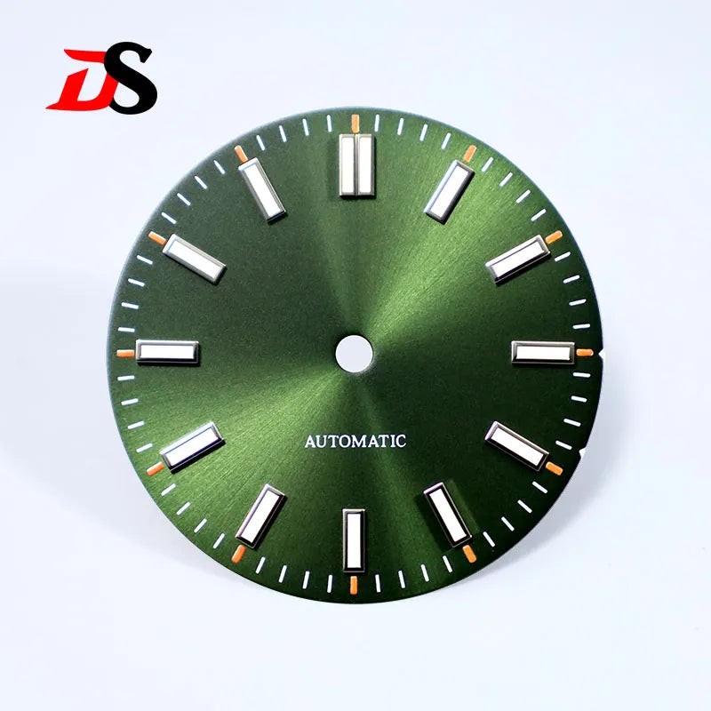 DS Matte 28.5mm Sunburst Dial BGW9 Orange-Index NH35 SKX007/009 Can Custom Logo