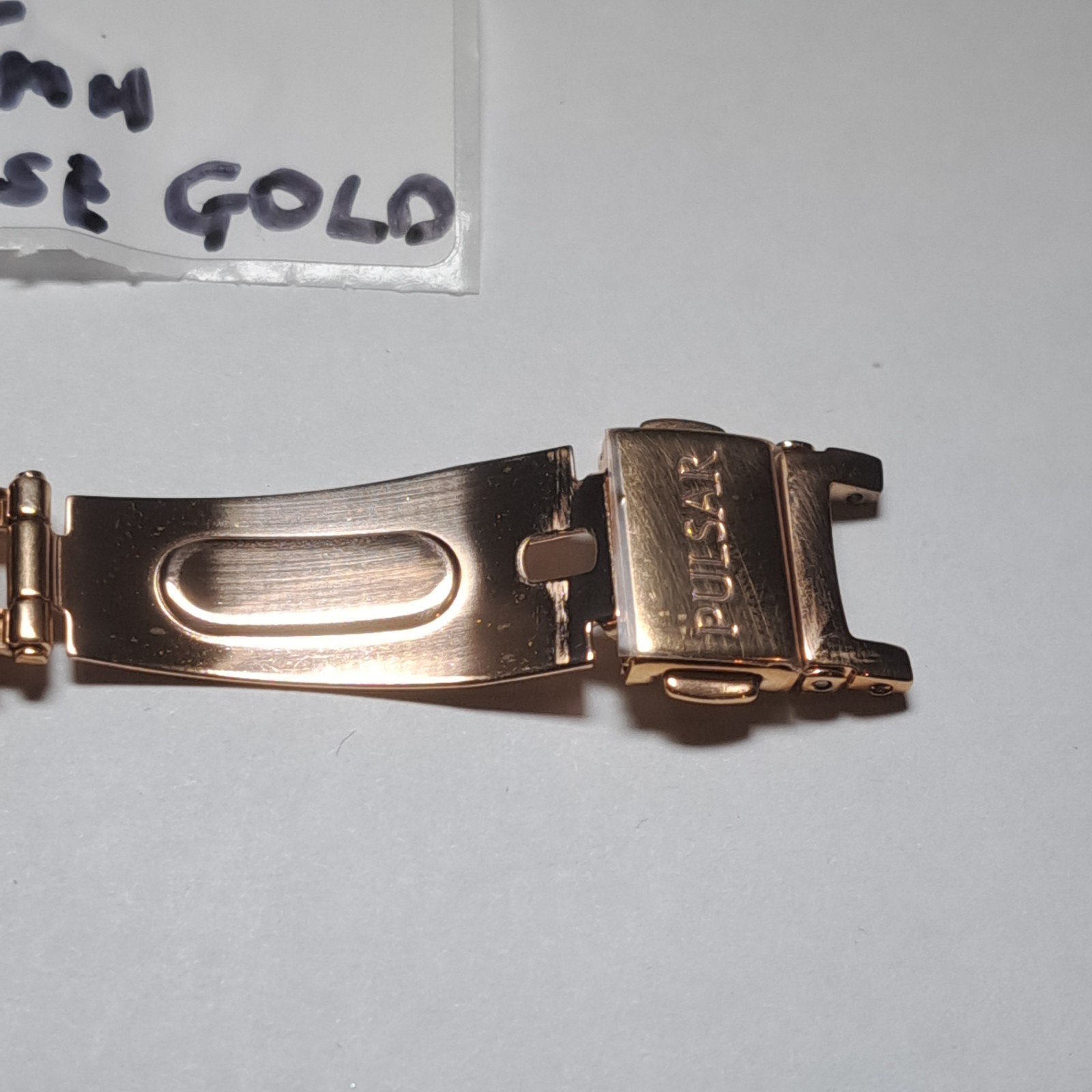 PULSAR GENUINE CATCH 15MM /10MM STAINLESS STEEL ROSE GOLD PLATED