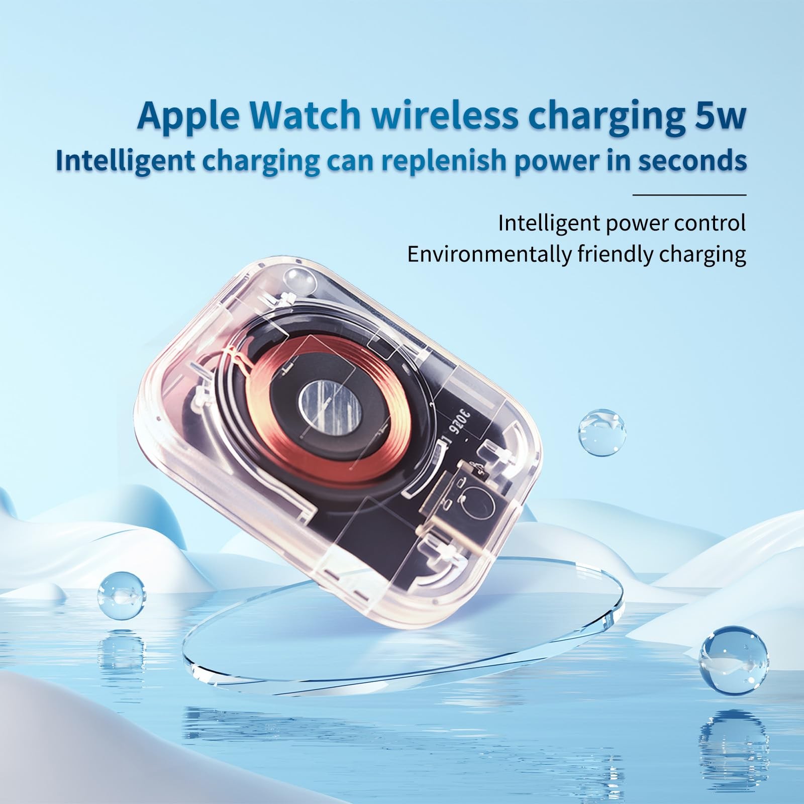 5W Magnetic Wireless Charger for Apple Watch S1-S11, SE 1-3, Ultra 1-3, Porta…