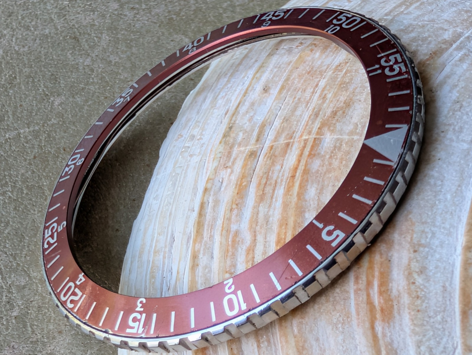 Vintage Wittnauer Professional 239T/7004A Chronograph BEZEL/BURGUNDY INSERT ONLY