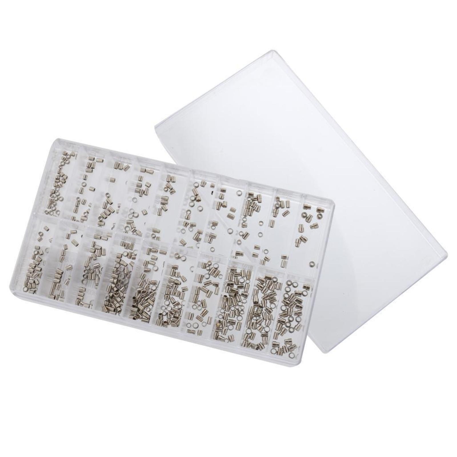 500Pack Assorted Multi Size Metal Watch Case Crown Tube Repair Replacement Part