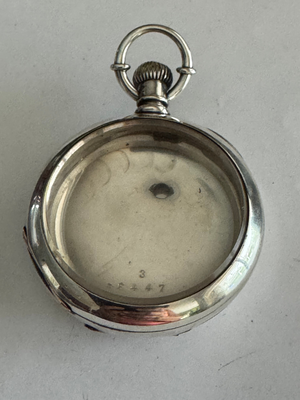 VINTAGE 18 SIZE FAHY’S NO.1 COIN SILVER POCKET WATCH CASE KEY WIND KEY SET