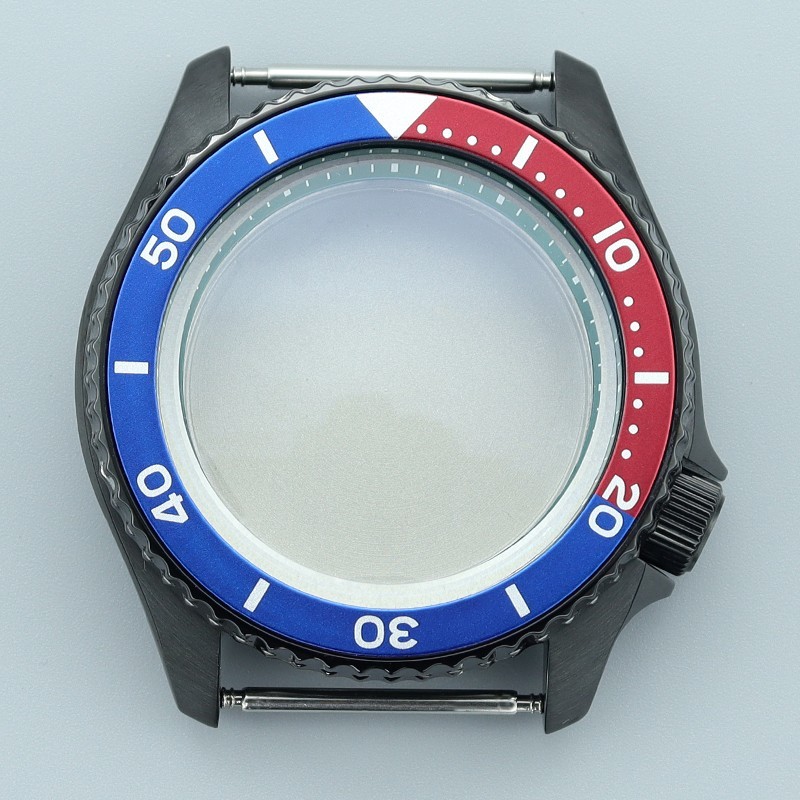 42.5mm Modify SKX007 Mod Black Watch Case Sapphire 10ATM For Seiko NH34 35 36 38