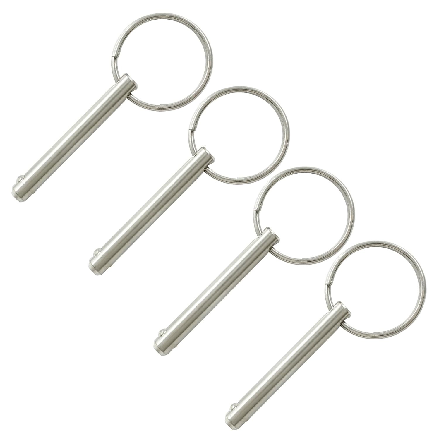 4pcs Quick Release Detent Pin 1/4″ Diameter 1-1/2″ Usable Length Steel Lock