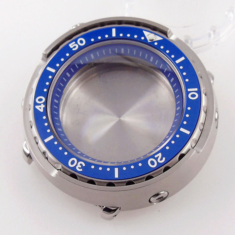 46.5mm Fit For NH35A Sapphire Crystal Watch Case 200m Waterproof Luminous Dot