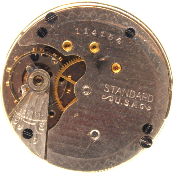 1911 NEW YORK STANDARD POCKET WATCH MOVEMENT 114154 GRADE: 302 0s 7j (KQ)