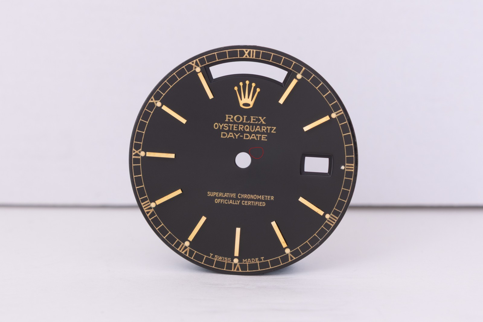 Rolex DayDate Black Stick Oysterquarts Dial 19018 FCD30473