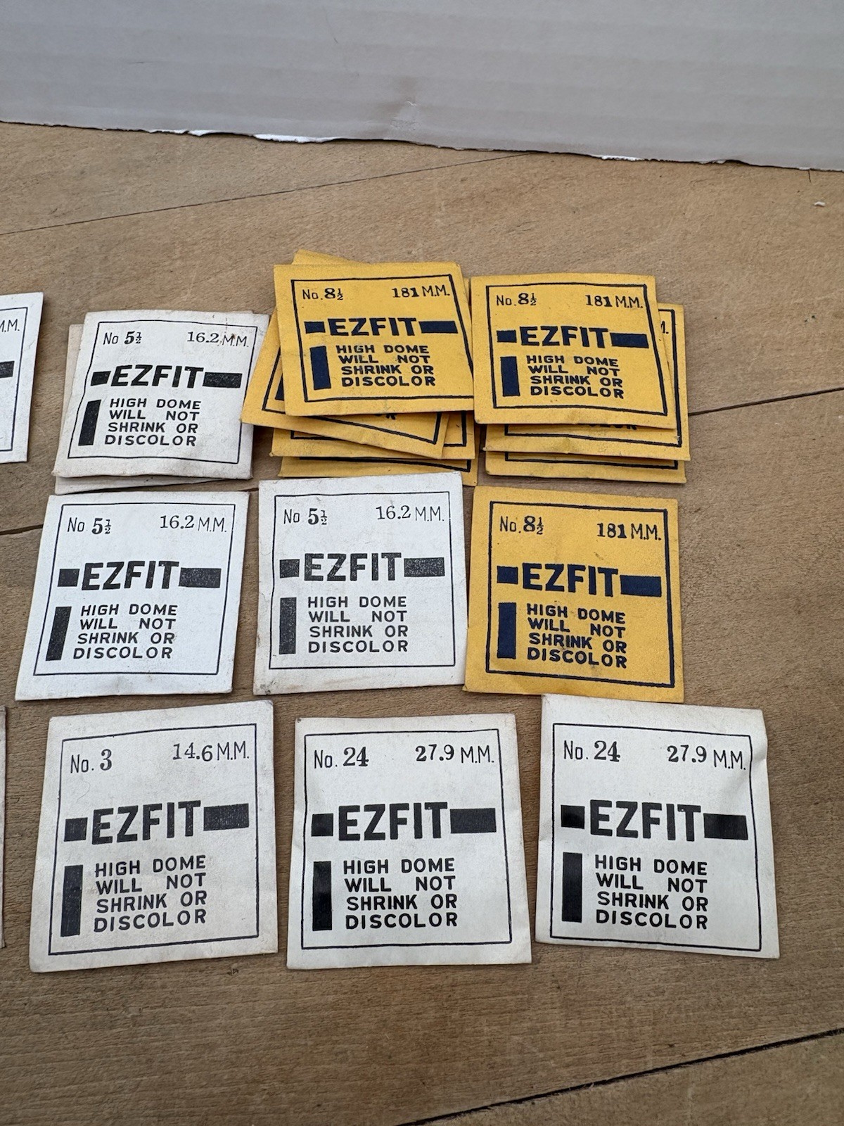 Vintage EZFIT High Dome Watch Crystals Large Mixed Lot No. 1/2 – No. 24