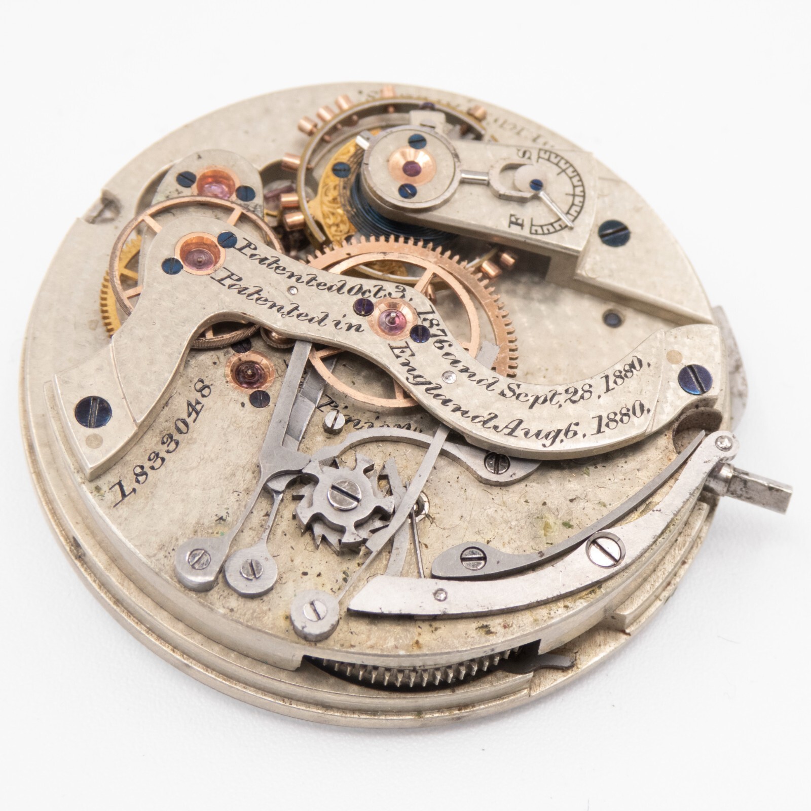 Waltham American Watch Co. 14-Size 16-Jewel Antique Pocket Watch Movement