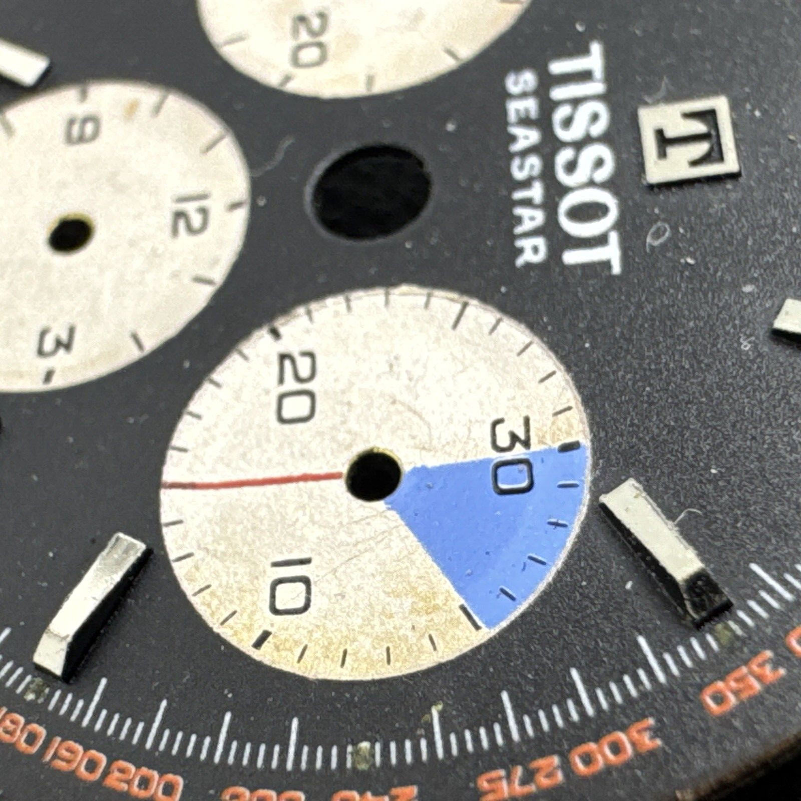 Tissot Seastar Chrono Vintage Lemania 1281 Vintage Swiss Dial Made 1960s