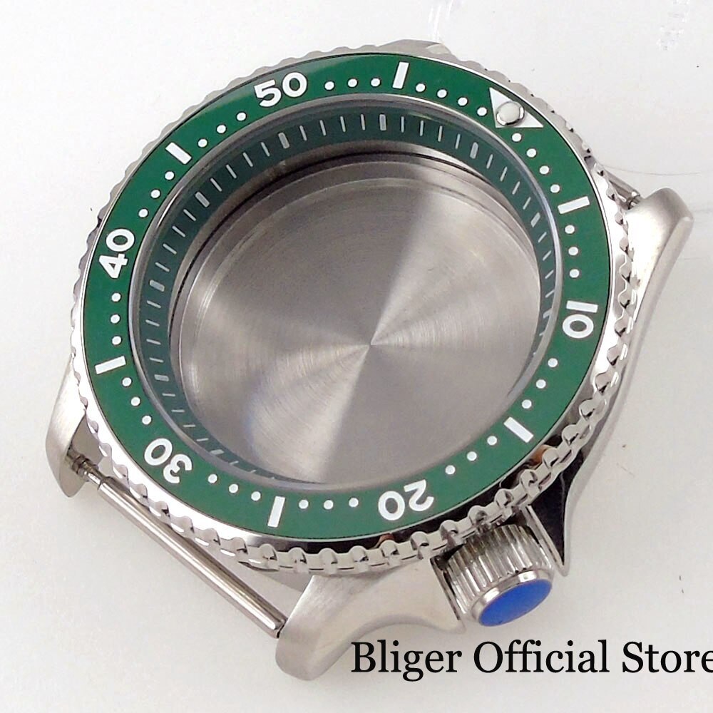200M Waterproof 41mm Diver NH35 Watch Case Steel Strap Sapphire Glass 120 Clicks