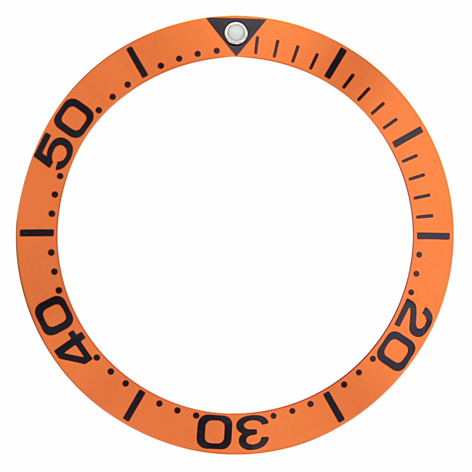 BEZEL INSERT FOR FITS 41MM CASE OMEGA SEAMASTER 300M 2594.52 ORANGE BLACK NUMBER