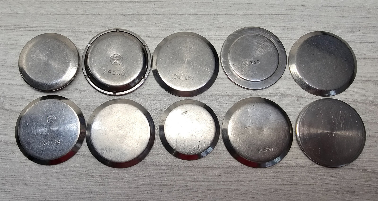 10 Vintage Soviet USSR Watch Case Backs Assorted Mixed Watch Parts
