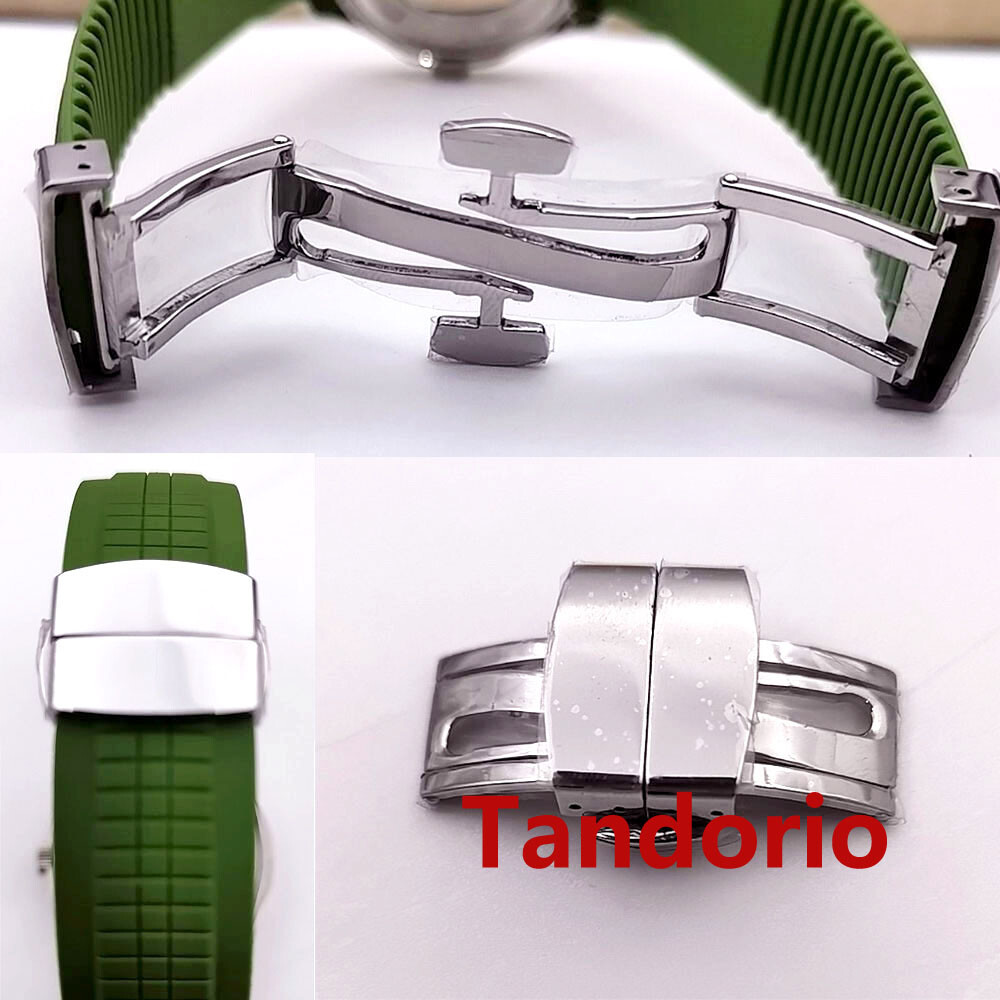 40mm Square Watch Case fit NH34 NH35A NH36 30MM Dial Glass Back Luminous