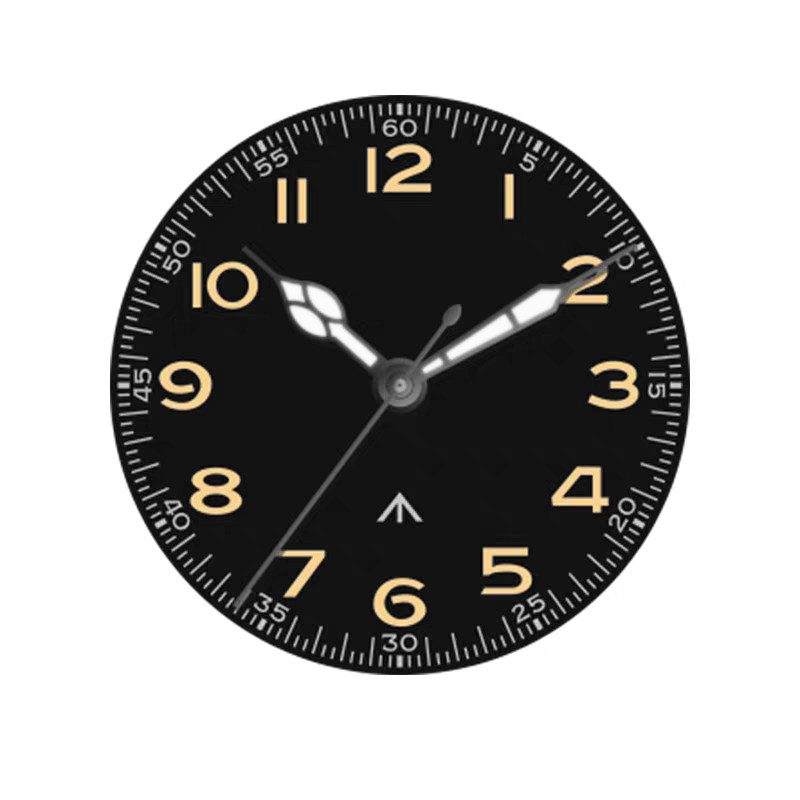 36mm Titanium Alloy Watch Case Sapphire Glass for VH31 Movement 28.5mm Dial