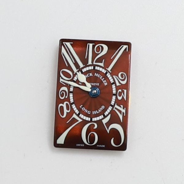 FRANCK MULLER Genuine Movement Long Island Wrist Watch Parts Brown Color Quartz
