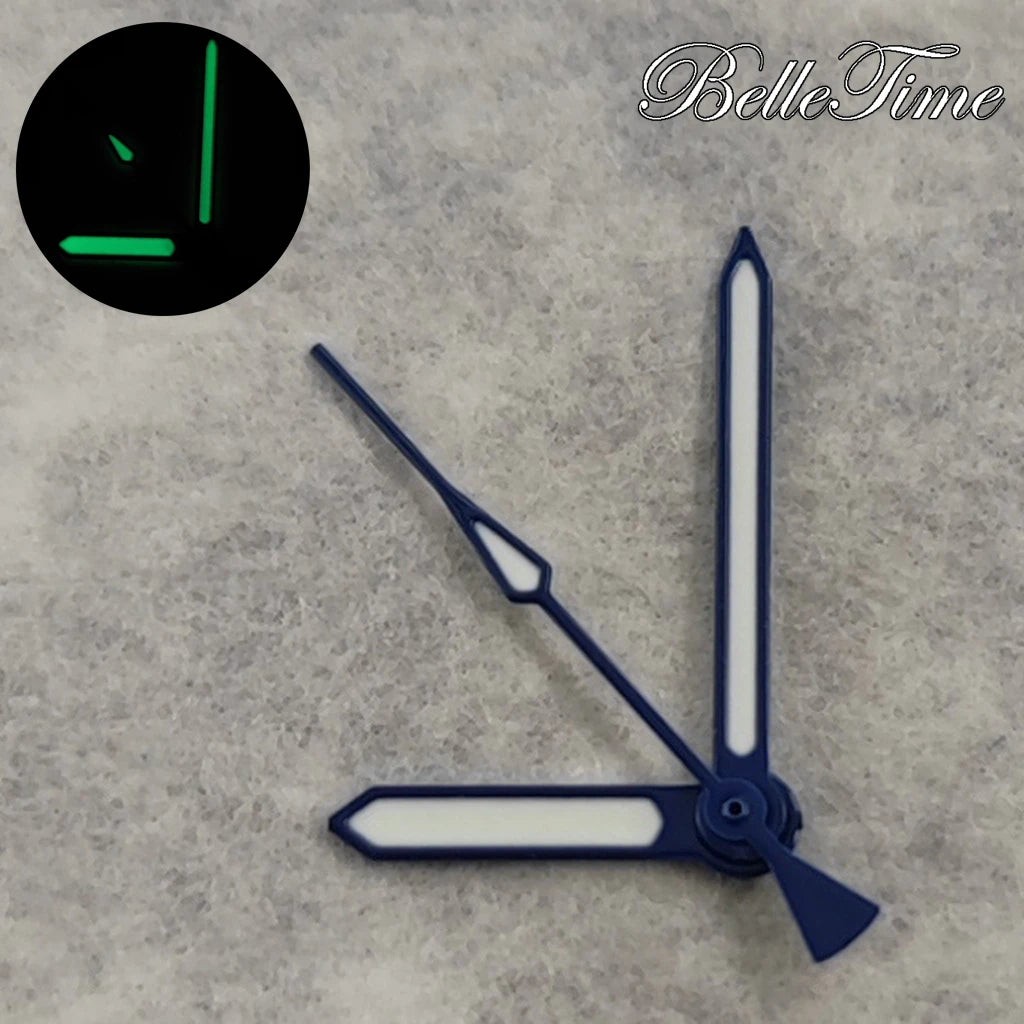 Modified Multicolor Watch Hands with Green luminous For NH34 NH35 4R35 NH36 4R36