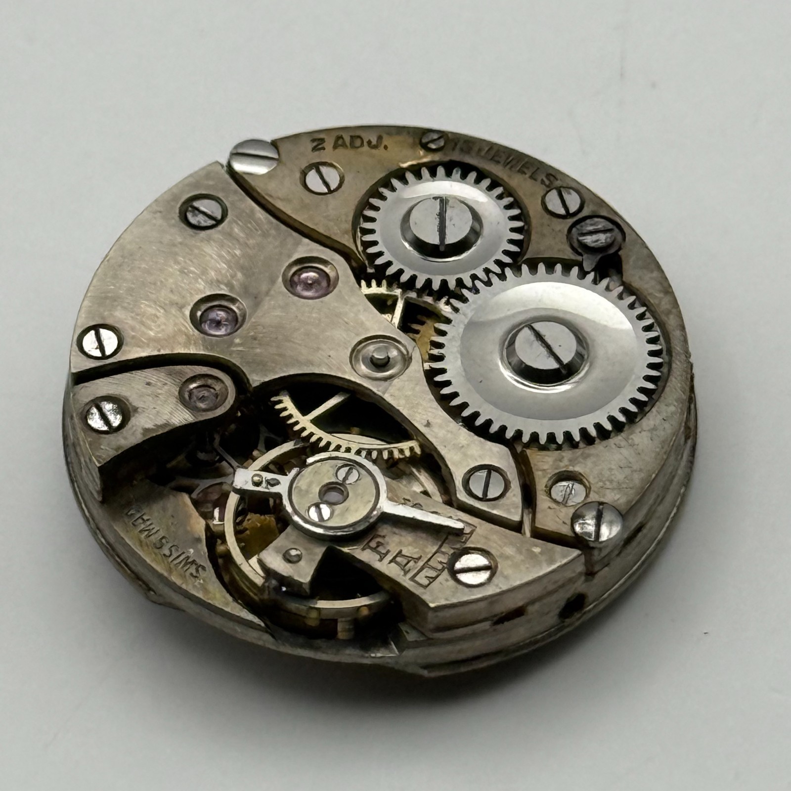 Buser Watch Movement B Good Balance Manual Wind Vintage Parts Repair 23.1mm