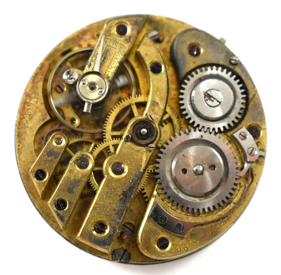 Vintage Unbranded Swiss? Made 43mm OF Pocket Watch Movement lot.ra