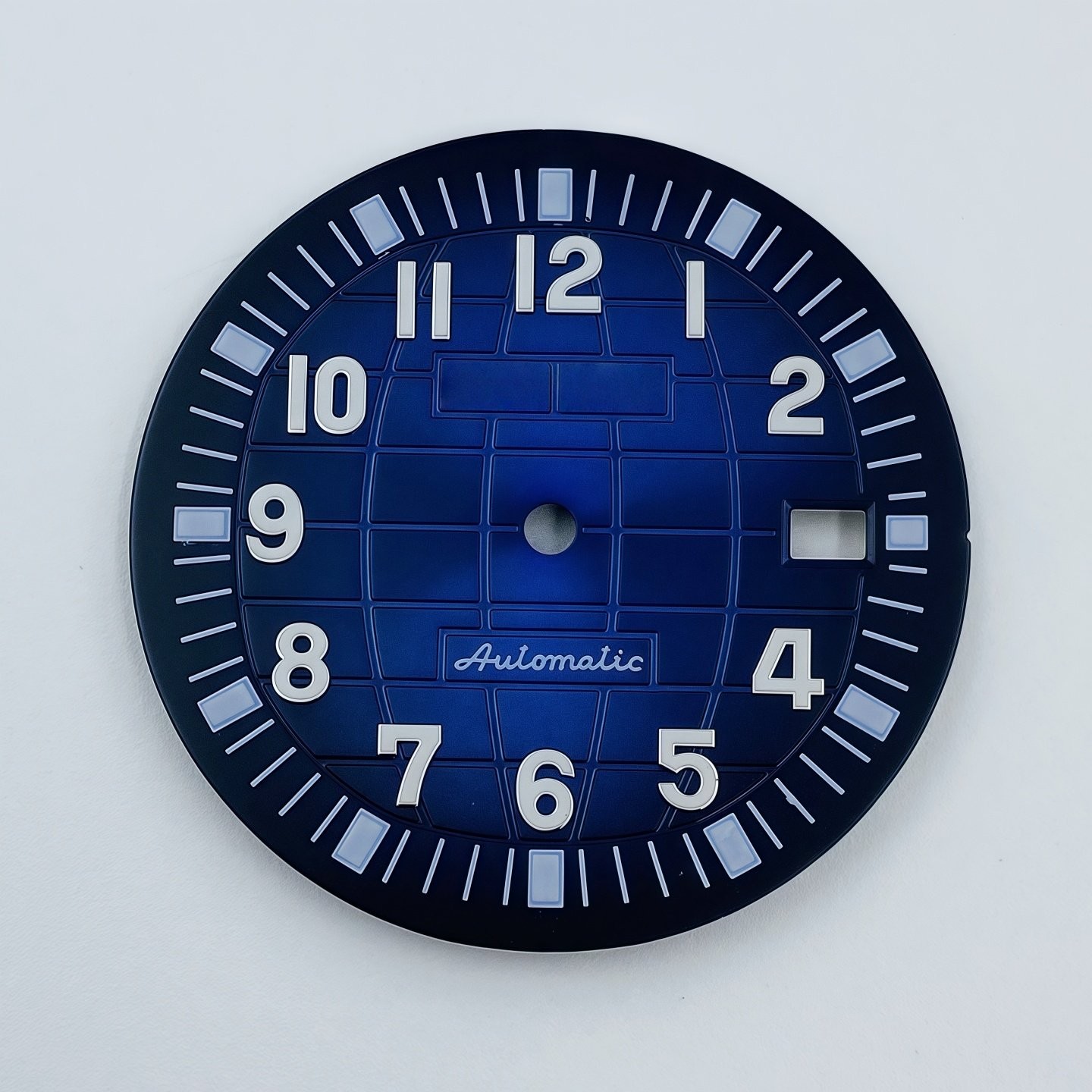 32mm Sun Pattern Watch Dial Green Luminous Date for Nh35 Nh36 Movement